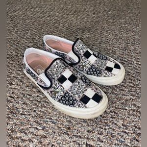 Patchwork Vans size 7.5
